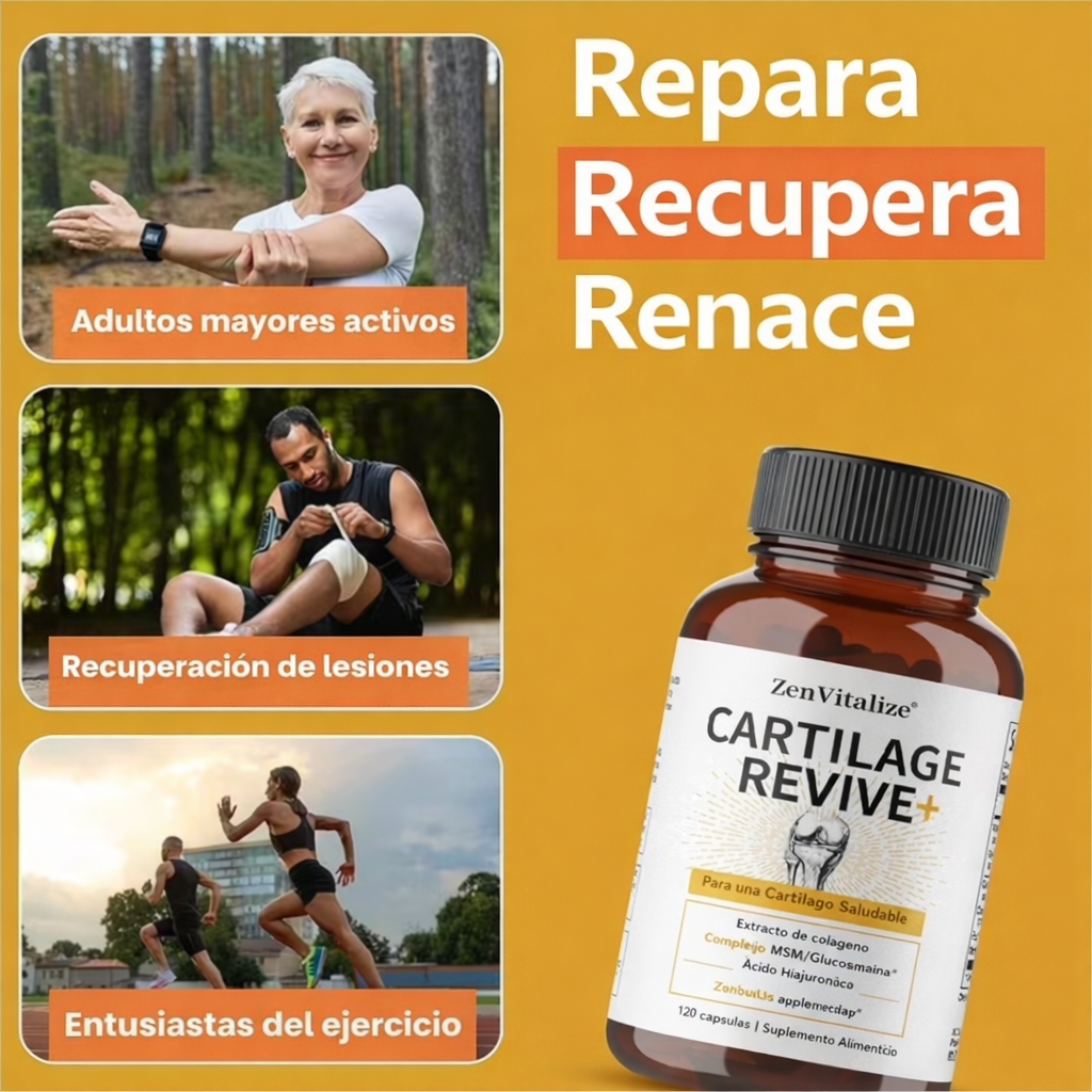 Cartilage Revive+  | Reconstruye y protege el cartílago desde dentro